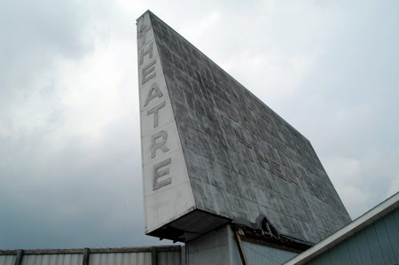 131 Drive-In Theatre - Side Of Screen